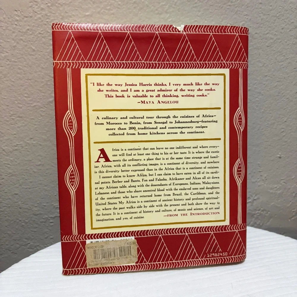 The Africa Cookbook Tastes of a Continent Jessica B Harris Hardcover 1998 DJ DJ